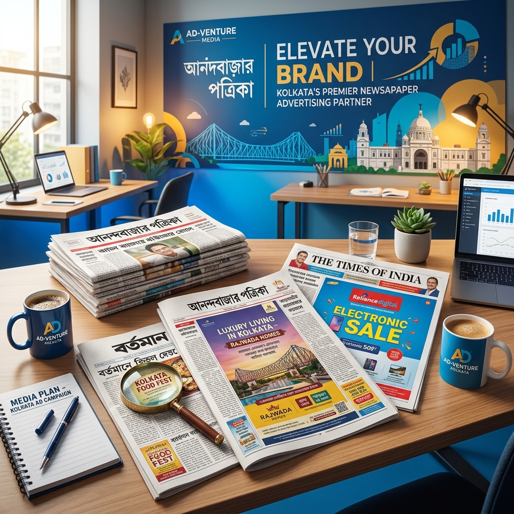 Newspaper Advertisement Booking Dum Dum Kolkata - OMM Advertising