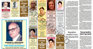 Remembrance Newspaper ads in Kolkata